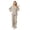 Khaki, variant on GPOECD Casual Outfits for Women V Neck Double Kimono Style Cardigan and Loose Solid Pants Two Piece Sets for Women Khaki,L