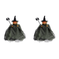 thumbnail image 1 of Colgantes Muñeca Calabaza Halloween Terror para Accesorios Casa Encantada () Verde, 1 of 4