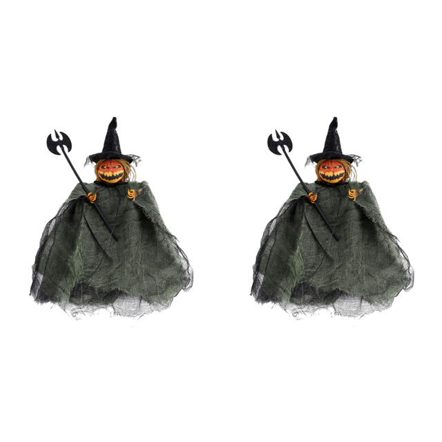 Colgantes Muñeca Calabaza Halloween Terror para Accesorios Casa Encantada () Verde