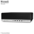 thumbnail image 3 of HP EliteDesk 800 G3 SFF, Intel Quad Core i5-6500 up to 3.6 GHz, 12G DDR4 RAM, 256G SSD + 1T, Bluetooth, WiFi, DVDRW, Windows 10 Pro 64 Bit (EN, FR, ES)-Refurbished, 3 of 7