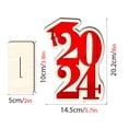 thumbnail image 2 of Minkissy 1Pcs Graduation Centerpieces Wooden Sign for Photo Props 11.9x5.7x2.0in, 2 of 8