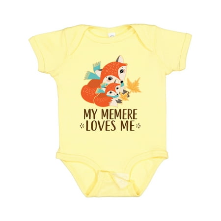 

Inktastic My Memere Loves Me Fox Gift Baby Boy or Baby Girl Bodysuit