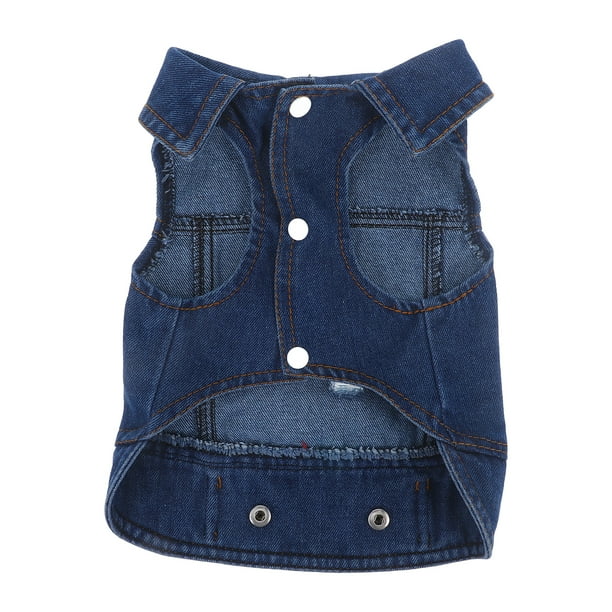 Chalecos para mascotas Chaqueta de mezclilla para perro Sudaderas con capucha Chaqueta de cachorro para perros pequeños y medianos (M)
