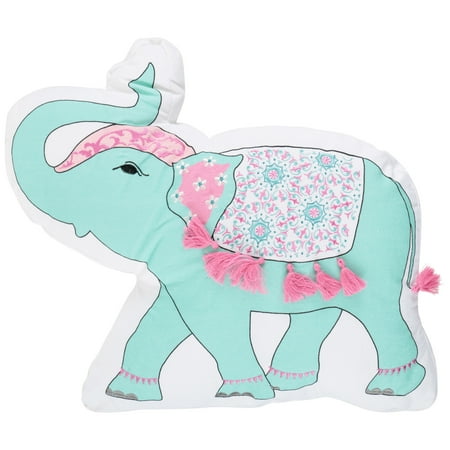 Little Lady Embroidered Pillow - Better Homes and Gardens™ Embroidered Elephant Pillow