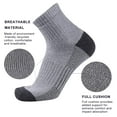 thumbnail image 2 of EALLCO 12 Pairs Mens Cotton Ankle Socks Heavy Duty Cushioned Socks for Men, 2 of 8