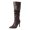 Brown, variant on Stiletto High Heels Slouchy Knee High Boots for Women Fashion Pointed Toe Wide Calf Riding Booties Comfortable Prom Party Dress Shoes Brown Size 8