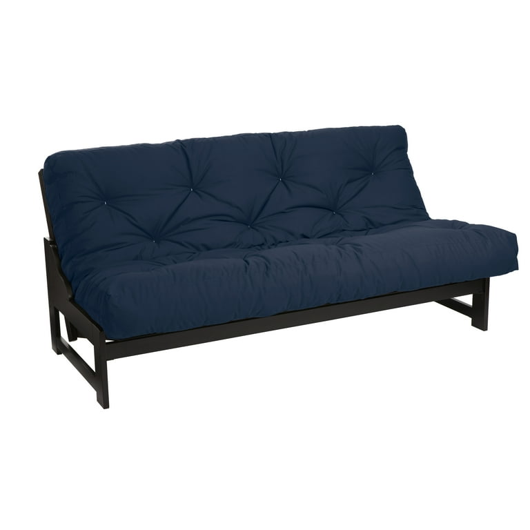 Sorra Home 8 inch Gel Memory Foam Futon Mattress Full size Size 75 Large x 54 W x 8 H Blue