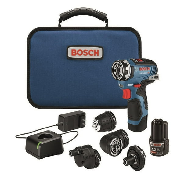 Sistema de taladro/destornillador BOSCH GSR12V-300FCB22 de 12 V como máximo con 2 baterías