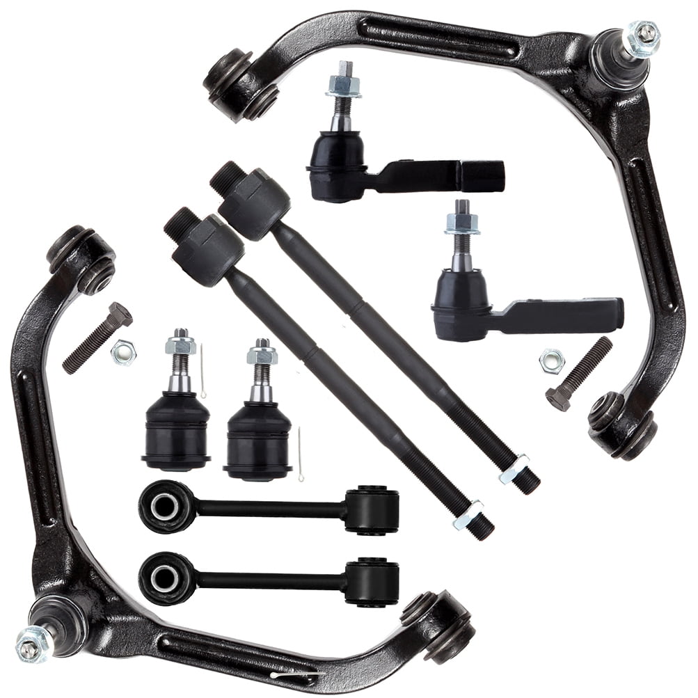 ECCPP Front Sway Bar End Link Inner Tie Rod End Lower Ball Joint Outer Tie Rod End Upper Control Arm And Ball Joint 2002-2004 For Jeep Liberty 10pcs EV402 K3199 ES3535 ES3536 K7391 K3198