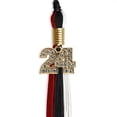 thumbnail image 2 of Black/Red/White Graduation Tassel with Gold Date Drop, 2 of 2