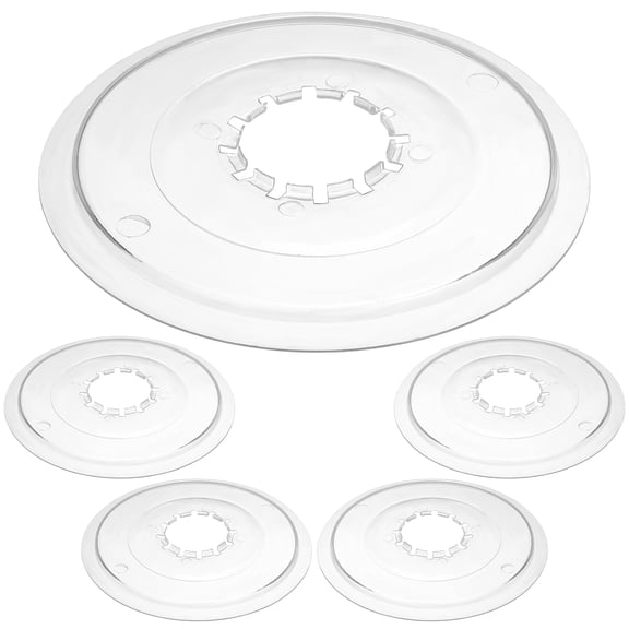 GETAJGHSD Covers 5Pcs Clear Plastic Round for Mountain Riding Hub Fixation and Stability