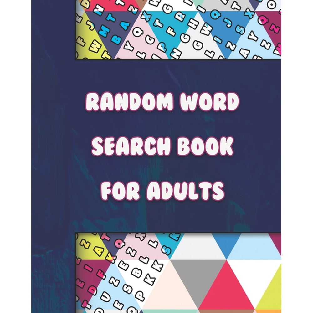 Large Print Word Finds Puzzle Random Word Search Book For Adults 