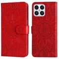 thumbnail image 4 of Funda tipo cartera GANGXUN para Honor X6 , diseño girasol, cuero PU, soporte, cierre magnético, tarjetero, 4 of 5