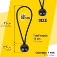 thumbnail image 4 of PRETEX Ball Bungee Cords Elastic Cord Camping, Backpacking,  Other Outdoor Activities 25- Piece, 4 of 7