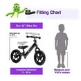 thumbnail image 2 of TheCroco 12 inch Balance Bike Ultra-light, Adjustable Seat and Handlebars, No-Pedal training bike, Ages 2 to 5 Years, includes Bell and Handlebar Pad, Black, 2 of 3
