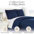 thumbnail image 2 of Neutral Solid Color 3-Piece Duvet Cover Set by Southshore Fine Linens, 2 of 9