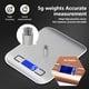 thumbnail image 3 of Escalas de alimentación LCD digital Electronic Acero inoxidable onzas onzas de múltiples cocinas Balance Herramientas de pesaje Accesorios de cocción tipo 1, 10 kg / 1g Jumpingount HA009750-02B, 3 of 6
