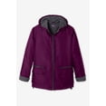 thumbnail image 6 of Roaman's Women's Plus Size Hooded All-Weather Jacket Fleece Lining Rain Coat, 6 of 6