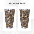 thumbnail image 3 of KLL Moose fox bear leaf tree Print 40oz Stainless Steel Insulated Car Cup with Spillproof Lid - Keep Your Drink Hot or Cold on the Go-Straw Three-piece Set, 3 of 8