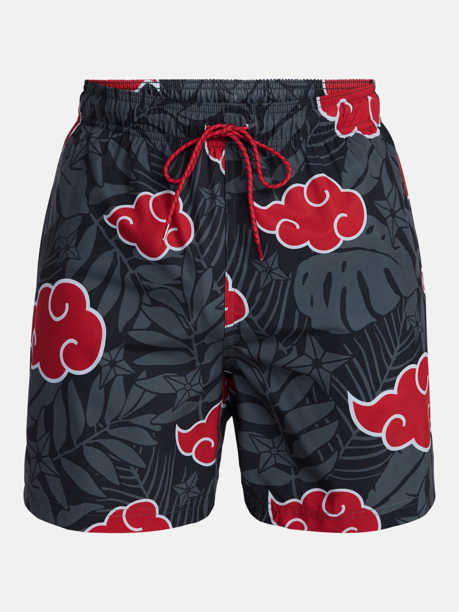 Naruto Men's and Big Men's Print Board Shorts, Sizes S-3XL