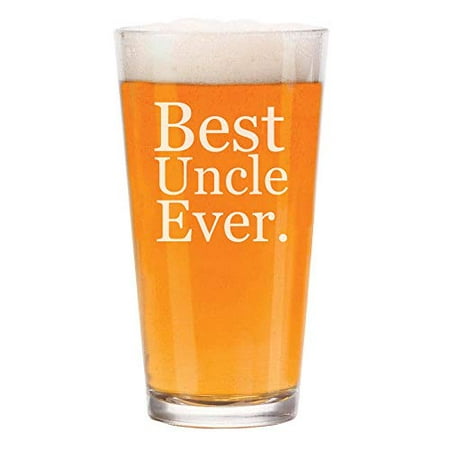 16 oz Beer Pint Glass Best Uncle Ever