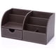 thumbnail image 3 of KINGFOM Organizador de escritorio de oficina Sistema ordenado Organizador de mesa Portabolígrafos de cuero PU Portabolígrafos Multifuncional Suministros de oficina (Verde) Vhermosa LKX-0741-2, 3 of 5