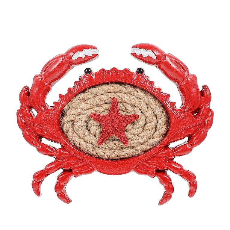 Wall Crab Decor Sculpture Animal Pendant Coastal Resin Hanging  Mediterranean Ornament Art Lobster Nautical Decorations 