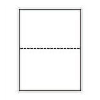 Laser Cut Sheet Paper Form, 8 1/2 X 11 Blank Perforated, 24# Paper W...