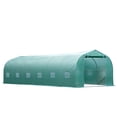 thumbnail image 1 of Large 26ft x 10ft Walk-In Greenhouse - Steel Frame, Green | Garden Plant Grow Tent for Outdoor Use, 1 of 7