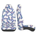 thumbnail image 4 of Fotbe Cute White Rabbit Pattern Automotive Seat Covers for Cars Trucks and SUVs – Car Seat Covers for Front Seats,Protective Seat Covers,Vehicle Seat Covers, Set of 2, 4 of 9