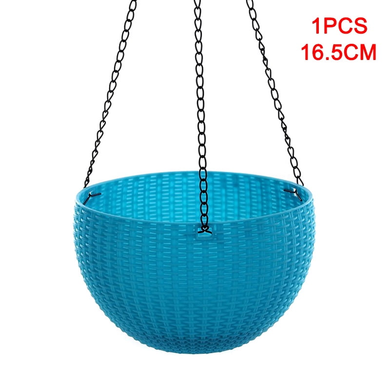 Stamens Spider,Hanging Basket Rattan Plastic Flower Pot Garden Hanging