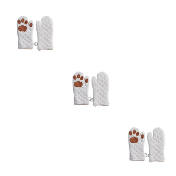 Billuyoard De guantes para hornear con forma de pata, manopla aislante para horno, manoplas antideslizantes para cocina, suministros ligeros para Type1 NO1