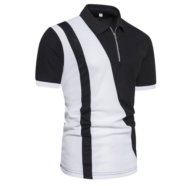 Dvkptbk Mode Personnalité Chemise Décontractée Slim à Manches Courtes Imprimée Col Rabattu