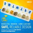 thumbnail image 4 of (2 Pack) MEDca 7-Day Extra Large Plastic Pill Organizer, Weekly Pill Planner, Frosted, 4 of 9