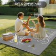 thumbnail image 4 of You Are My Sunshine Outdoor Rug for Patio/Deck/Porch, Non-Slip Large Area Rug 3 x 5 Ft, Yellow Sunflowers Cute Bees Heart Grey Indoor Outdoor Rugs Washable Area Rugs, Camping Rug Carpet Runner, 4 of 8