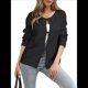 thumbnail image 1 of Suéteres para Mujer, Modernos, Otoño-Invierno, con Abertura Frontal, Larga, Botones, Chaqueta Corta para Dama. Negro S, 1 of 9