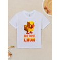 thumbnail image 2 of Chicken add some lava Funny Awesome Graphic Kid TShirt Cute Kid T Shirts Trendy Cool Tops Tees for Kid, 2 of 4