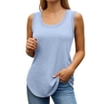 thumbnail image 3 of LILIYA Women's Tank Tops Soft Solid Summer Tank Tops Adjustable Loose Fit Scoop Neck Sleeveless Shirts Camisole Vest Flowy Tops Clothes Spring Outfits 2026, 3 of 7