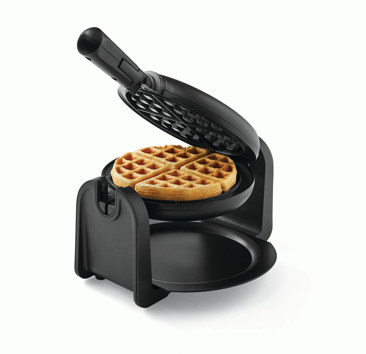 Farberware Single-Flip Waffle Maker, Black with Stainless Steel Decoration - image 4 of 6