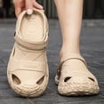thumbnail image 2 of Rokment Mens Orthopedic Closed Toe Walking Slides Sandals with Back Strap EVA Arch Support Comfortable Non Slip Nursing Work Clogs Garden Shoes Beach Pool Slippers Indoor Outdoor Khaki Size 8, 2 of 4