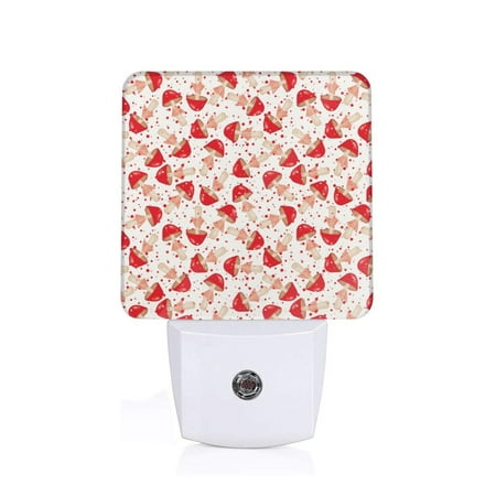 

Sigee Cute Mushroom for Night Lights Plug into Wall Dusk to Dawn Sensor Warm White Led Night Light 0.5W for Kid Hallway