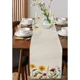thumbnail image 4 of Sunflower Floral Table Runner 72 Inches, Summer Pastoral Spring Botanical Bed Runner Dresser Scarves Tabletop for Indoor Outdoor Parties/Ceremony/Banquet, 18" x 72", 4 of 8