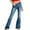 X-145Blue, variant on ZHOGXU Women's Bootcut Jeans Middle Waisted Solid Color Flare Casual Stretch Denim Pants Trousers For Outdoor Activities,Black,L