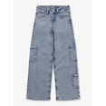 thumbnail image 4 of Justice Girls Cargo Wide Leg Jeans, Sizes 6-18, Slim & Plus, 4 of 10