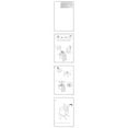thumbnail image 6 of 23 Inch Swivel Home Office Chair, Slatted, Farmhouse Style, Antique White- Saltoro Sherpi, 6 of 6