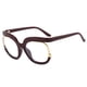 thumbnail image 1 of Jumpingount Gafas de lectura cuadradas de gran tamaño, marco grande a la moda, gafas sin receta para viajes al aire libre, accesorios para fotos, Type3 NO3, 1 of 6