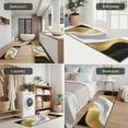 thumbnail image 5 of Black Marble Gold Line Pattern Kitchen Rugs Sets Of 3,Kitchen Runner Rugs Non Skid Washable,Decorative Kitchen Floor Mats for Kitchen,Sink,Laundry,17"x30"+ 17"x47" + 17"x59", 5 of 6