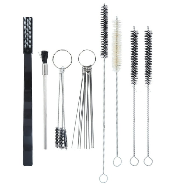 19PCs Ensemble Kit de Nettoyage Accessoire Accessoire Aérographe à Main Pièces Portables pour Outils de Pulvérisation
