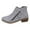 2-Grey, variant on Suede Ankle Boots for Women Casual Round Toe Low Stacked Heel Zip up Business Work Dress Fall Booties