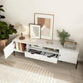thumbnail image 2 of LUCKLIIFE 70" TV Stand with 2 Drawers & 2 Side Cabinets, for TVs up to 80", White, 2 of 9
